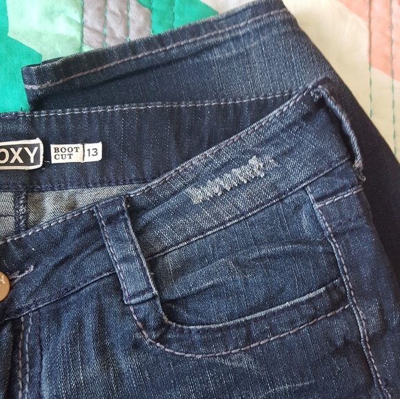 ROXY ⭐ BOOT CUT JEANS ⭐ SIZE 13 JR or 10/12 WOMEN' - Picture 6 of 7